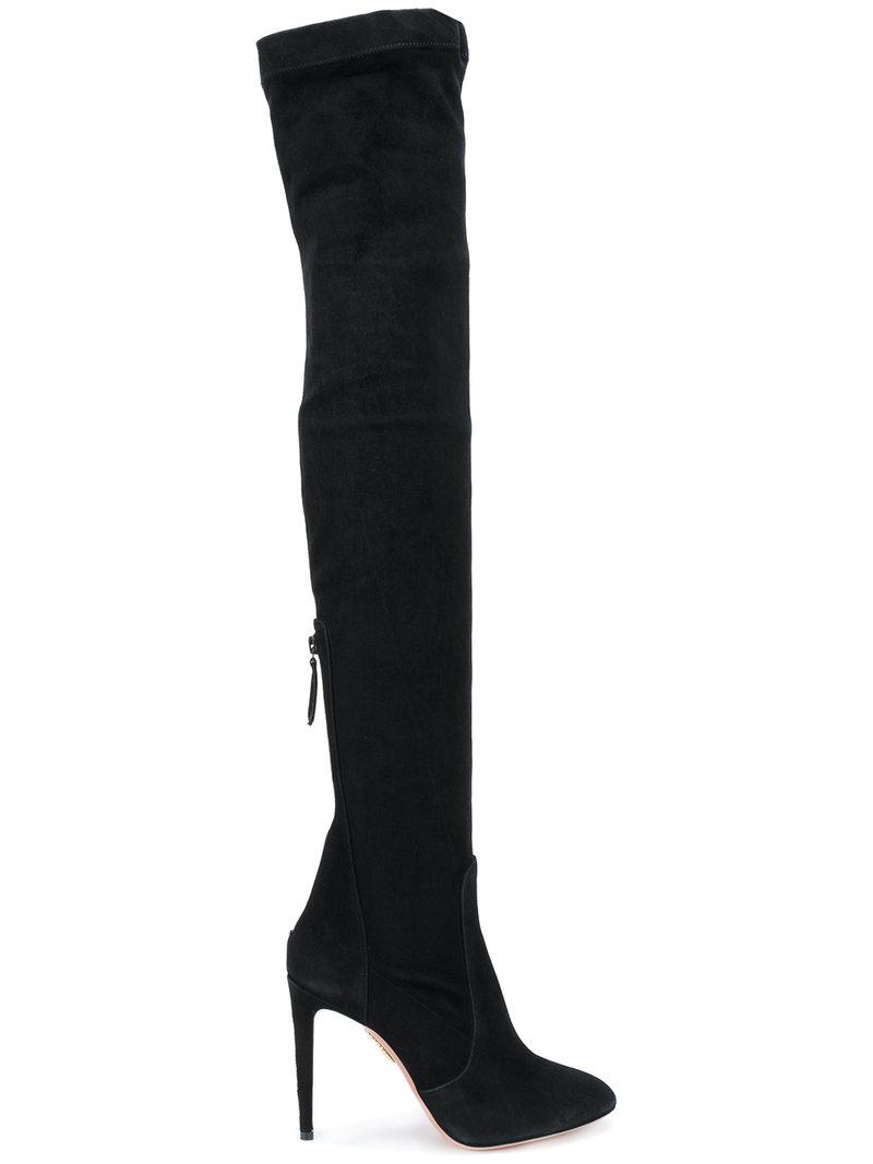 aquazzura thigh high boots