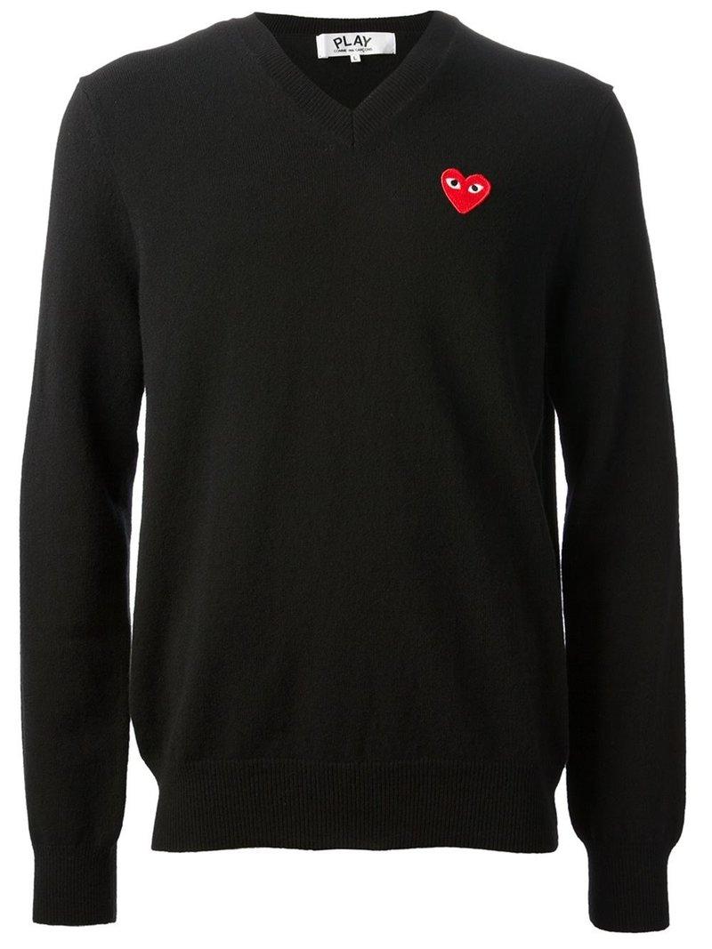 comme des garçons play sweaters