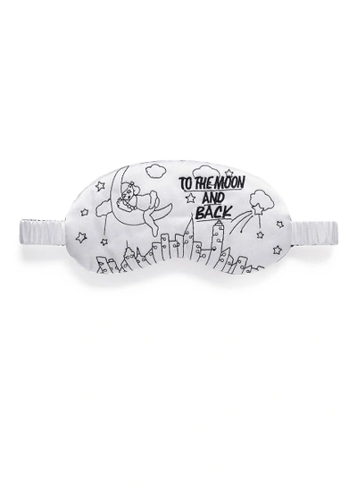 Shop Morgan Lane 'to The Moon' Silk Charmeuse Sleep Mask