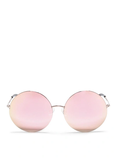 Shop Matthew Williamson Metal Round Mirror Sunglasses