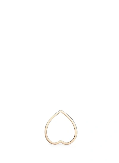 Shop Repossi 'antifer' Diamond 18k Rose Gold Heart Ring