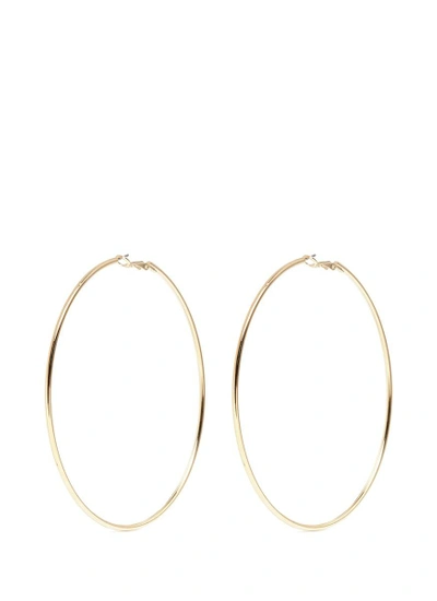 Shop Kenneth Jay Lane Gold Plated Large Hoop Earrings