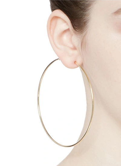 Shop Kenneth Jay Lane Gold Plated Large Hoop Earrings