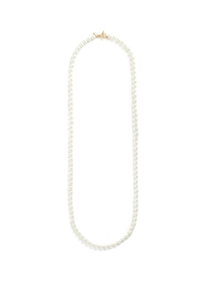 Shop Kenneth Jay Lane Glass Pearl Strand Long Necklace