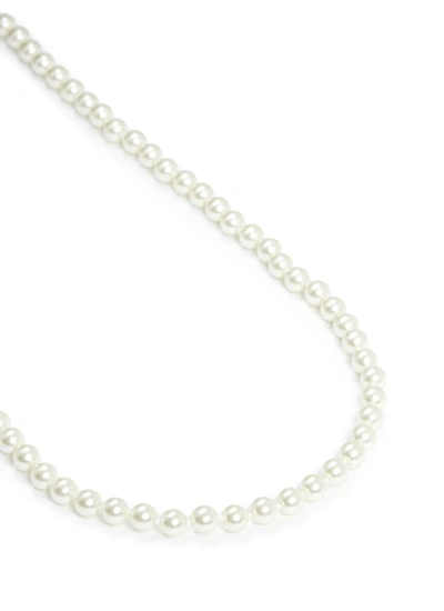 Shop Kenneth Jay Lane Glass Pearl Strand Long Necklace