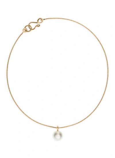 Shop Sophie Bille Brahe 'palme De Perle' Akoya Pearl 14k Gold Bracelet