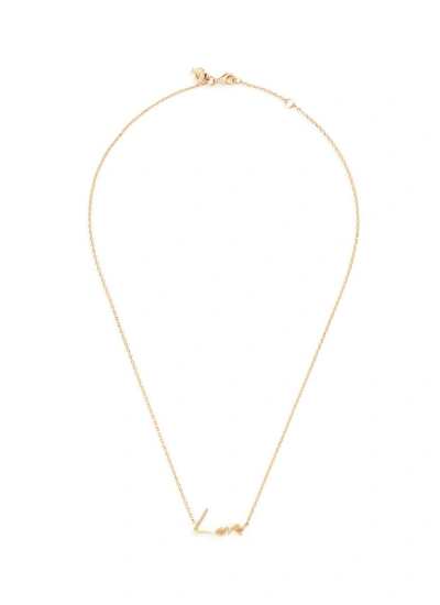 Shop Stephen Webster 'neon Love' 18k Yellow Gold Pendant Necklace In Metallic