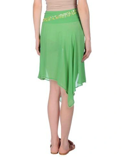 Shop Antik Batik Knee Length Skirt In Light Green