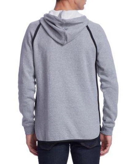 Shop Madison Supply Athletic Fleece Hoodie In Grey