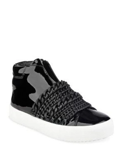 Shop Kendall + Kylie Duke High-top Chain Sneakers In Black