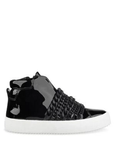 Shop Kendall + Kylie Duke High-top Chain Sneakers In Black