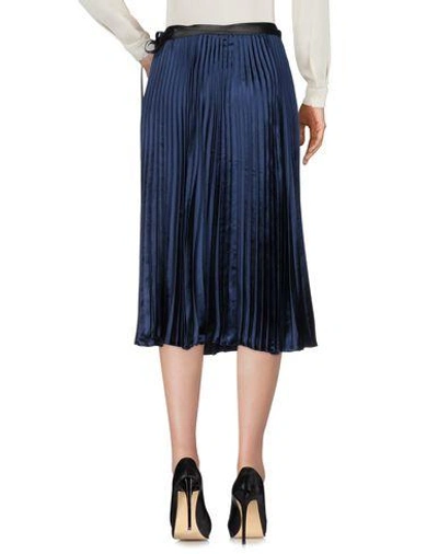 Shop Valentino 3/4 Length Skirt In Dark Blue
