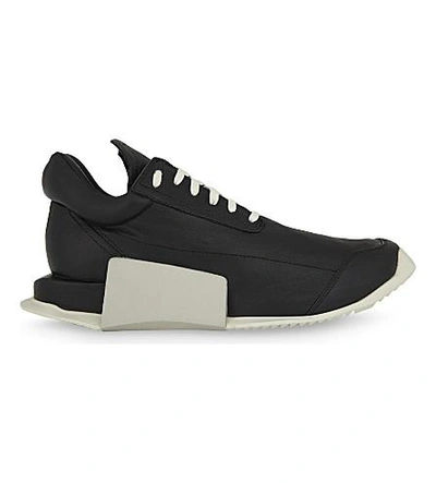 Shop Adidas Originals Ro Level Runner Leather Sneakers In Black Milk Boost