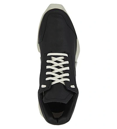 Shop Adidas Originals Ro Level Runner Leather Sneakers In Black Milk Boost