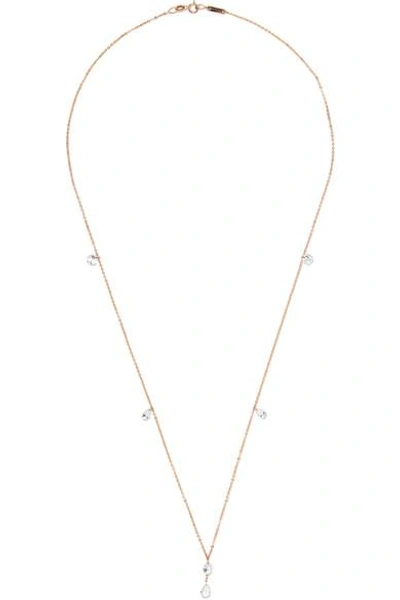 Shop Anita Ko 18-karat Rose Gold Diamond Necklace