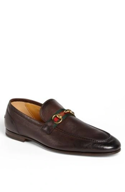 Shop Gucci 'elanor' Bit Loafer In Cocoa