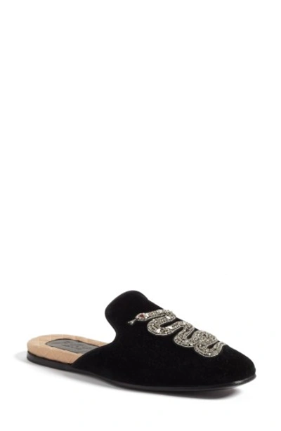 Shop Gucci Lawrence Slipper In Nero/ Nero