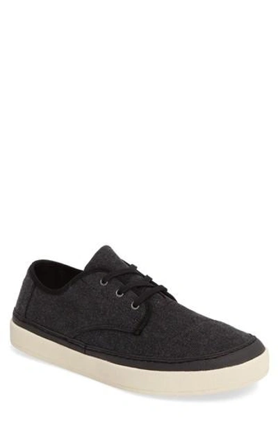 Shop Toms Men's  'paseo' Sneaker In Black Washed Canvas