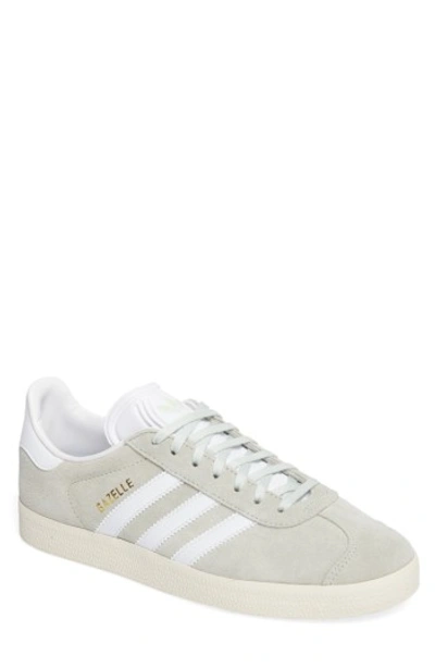 Shop Adidas Originals Gazelle Sneaker In Linen Green White/ Gold