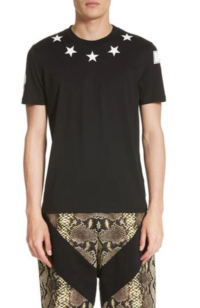 Shop Givenchy Cuban Fit Star 74 T-shirt In Black