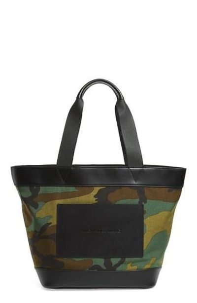 Shop Alexander Wang Canvas Tote - Green In Camo