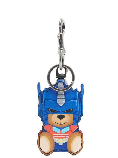 Shop Moschino Key Ring In Multicolor