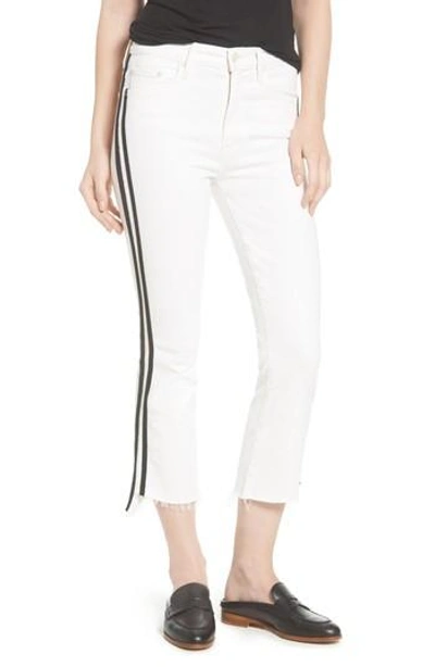 Shop Mother The Insider Step Hem Crop Jeans In Whipping The Racer