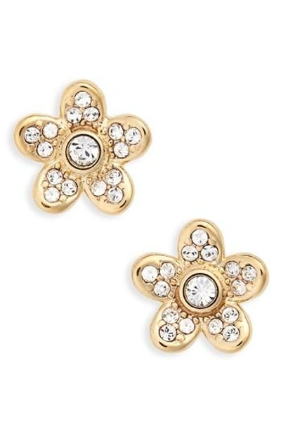 Shop Marc Jacobs Women's  Coin Flower Stud Earrings In Gold
