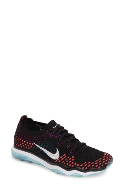 Shop Nike Air Zoom Fearless Flyknit Training Shoe In Black/ White/ Blue/ Purple