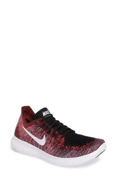 Nike Women's Free Run Flyknit 2017 Running Sneakers From Finish Line In  Black/ White/ Pink/ Gamma Blue | ModeSens