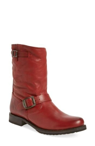 Shop Frye 'veronica Short' Slouchy Boot In Burnt Red