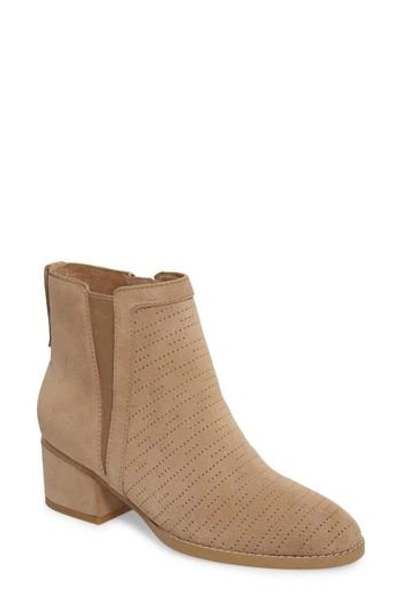 Shop Splendid Rosalie Perforated Bootie In Light Taupe Suede