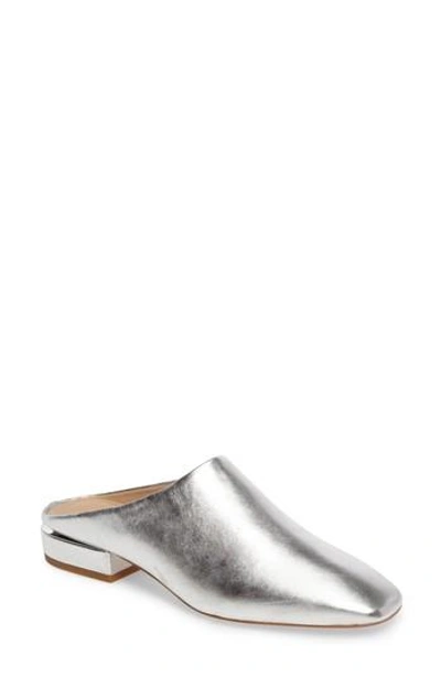 Shop Pour La Victoire Sebina Slide In Silver Leather