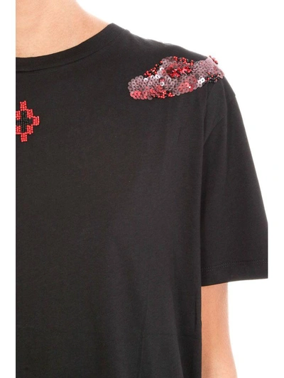 Shop Marcelo Burlon County Of Milan Pachu Black Cotton T-shirt