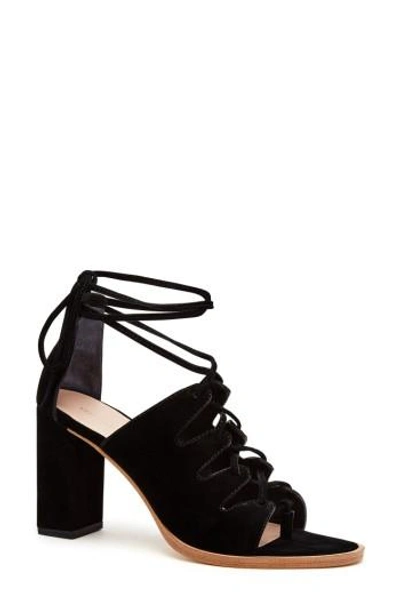 Shop Loeffler Randall Women's  Helene Lace-up Sandal In Black