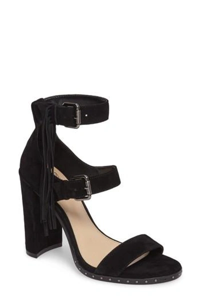 Shop Vince Camuto Jesina Sandal In Black Suede