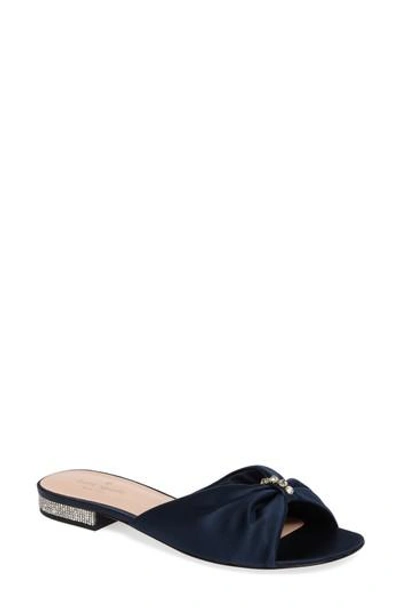 Shop Kate Spade Women's  New York Fenton Slide Sandal In Dark Blue