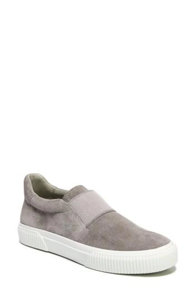 Shop Vince Kirkland Slip-on Sneaker In Woodsmoke Suede