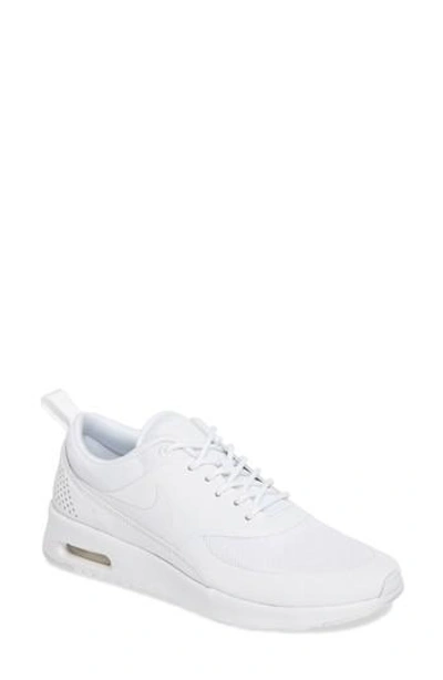 Shop Nike Women's  Air Max Thea Sneaker In White/ White/ White