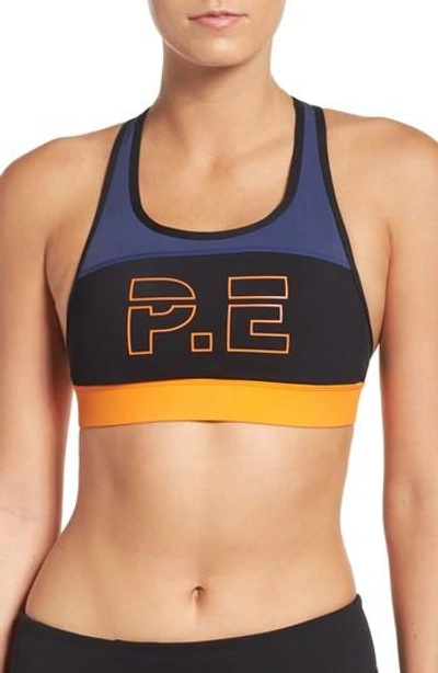 Shop P.e Nation P.e. Nation For The Count Sports Bra In Navy/ Multi