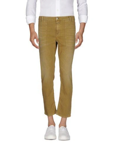 Shop Closed Denim Pants In Ocher