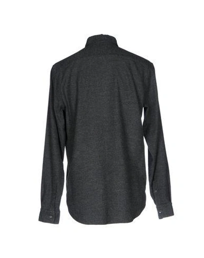 Shop Robert Friedman Solid Color Shirt In Grey