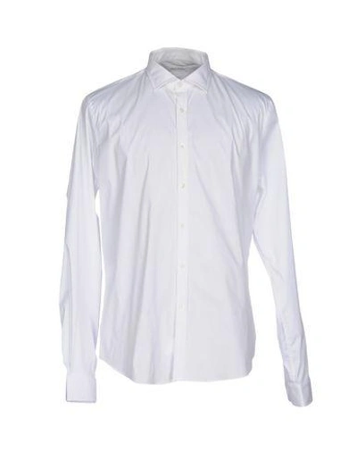 Shop Robert Friedman Solid Color Shirt In White