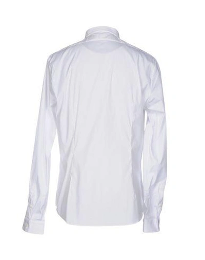 Shop Robert Friedman Solid Color Shirt In White