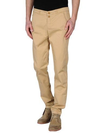 Shop Woolrich Casual Pants In Sand