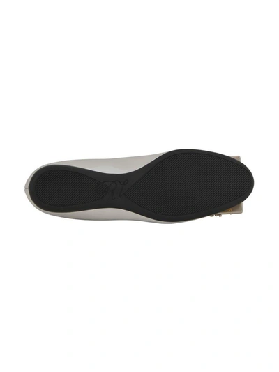 Shop Roger Vivier Silver Lacquered Ballet Flats