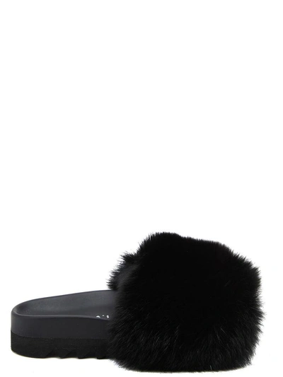 Shop Joshua Sanders Slippers In Black