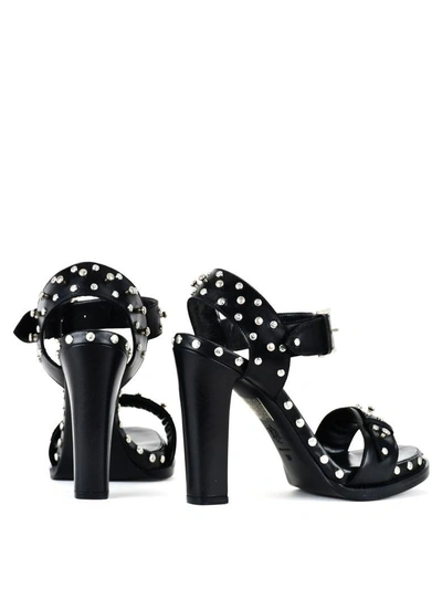 Shop Alexander Mcqueen Sandals In Black