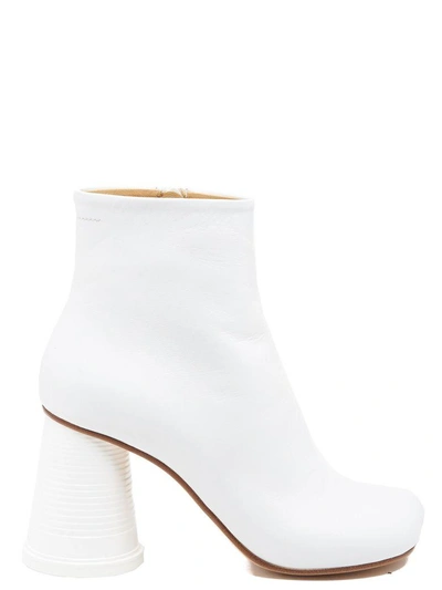 Shop Mm6 Maison Margiela Boots In White