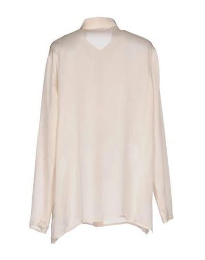 Shop Merchant Archive Silk Shirts & Blouses In Ivory